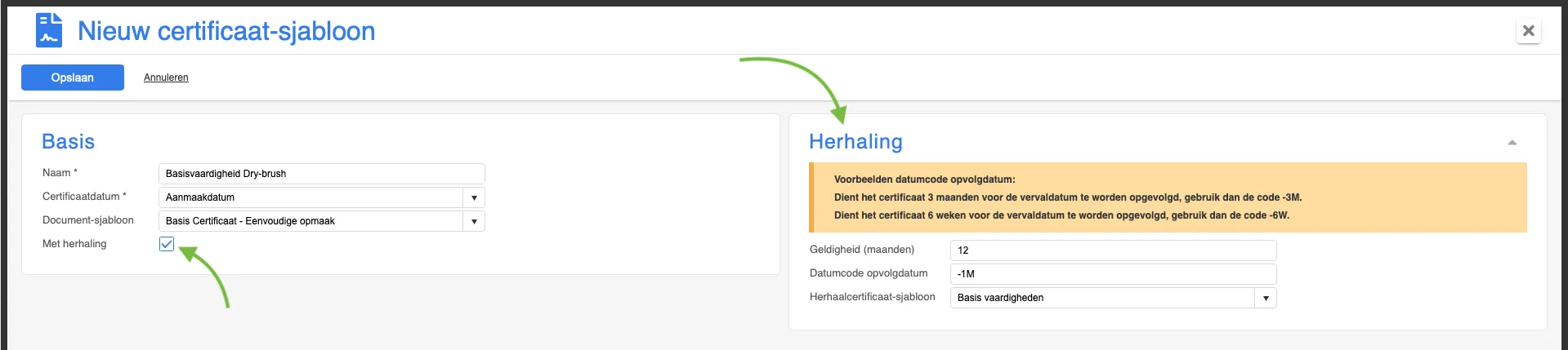 Certificaatsjablonen 003